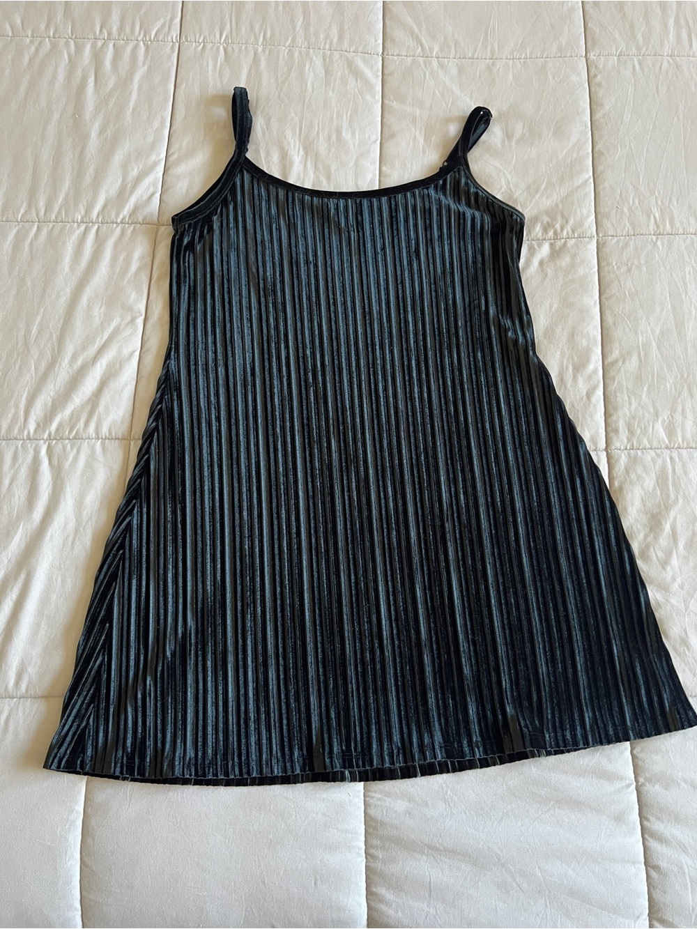 American Eagle Ribbed Velvet Mini Dress